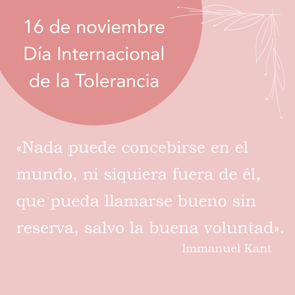 dia internacional de la tolerancia